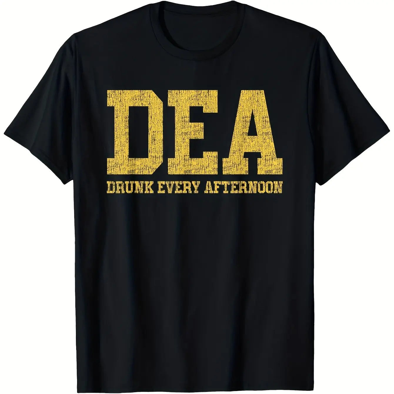 Men DEA Drunk Every Afternoon Graphic T-Shirt