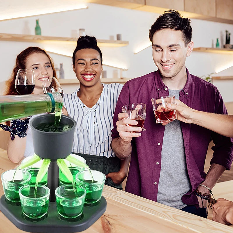 6 Shot Glass Drink Dispenser