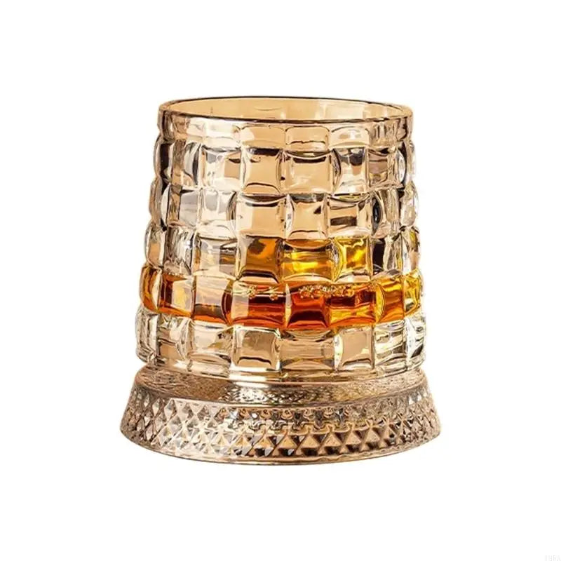 Elegant Rotating Whiskey Glass