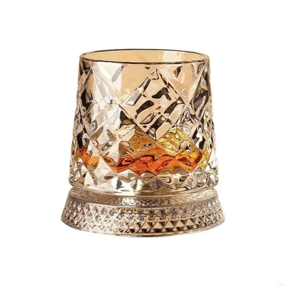 Elegant Rotating Whiskey Glass
