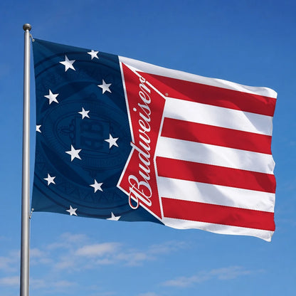 B-budweiserS Beer flag