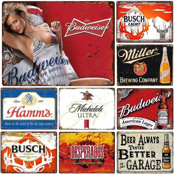 vintage Metal Tin Signs