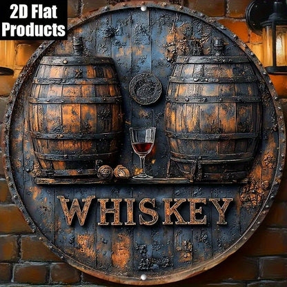 Retro Whisky Barrel Sign