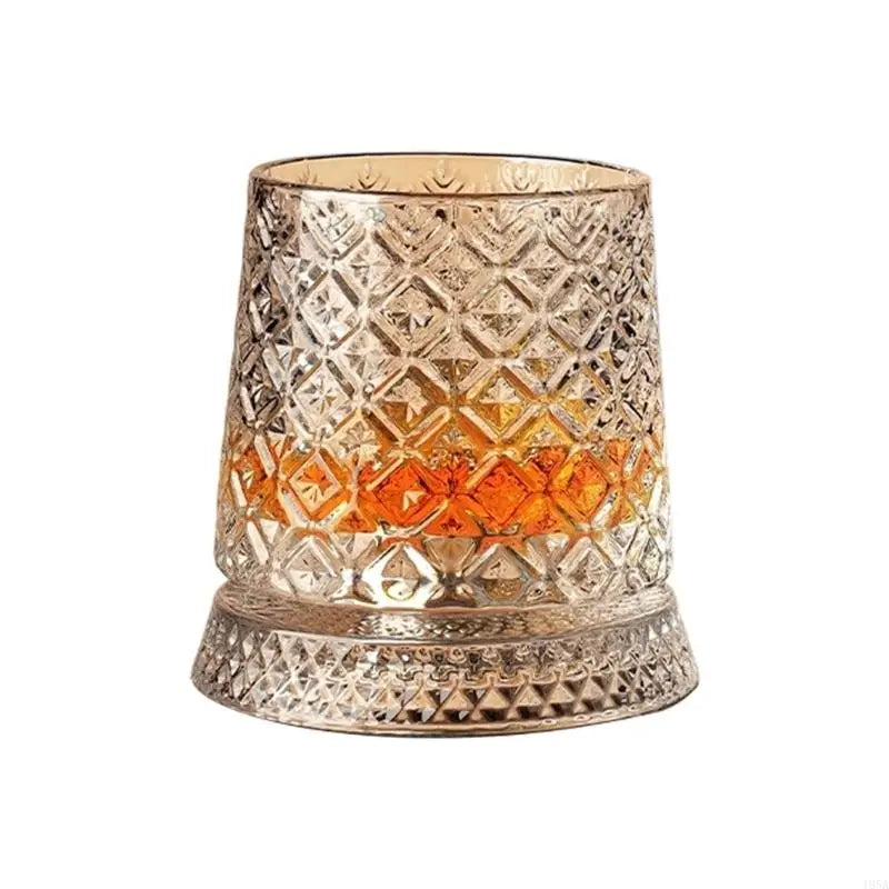 Elegant Rotating Whiskey Glass