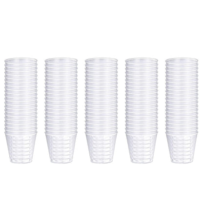100 Pcs Reusable Plastic Shot Glasses