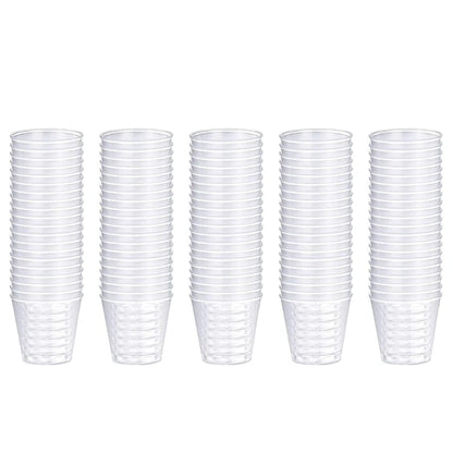 100 Pcs Reusable Plastic Shot Glasses