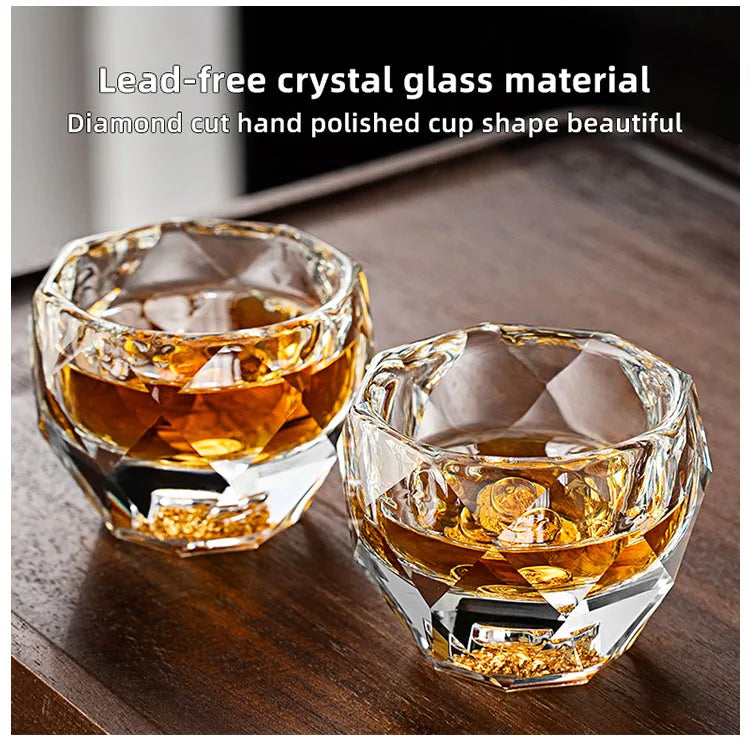 Shot Glasses Diamond Crystal Glass