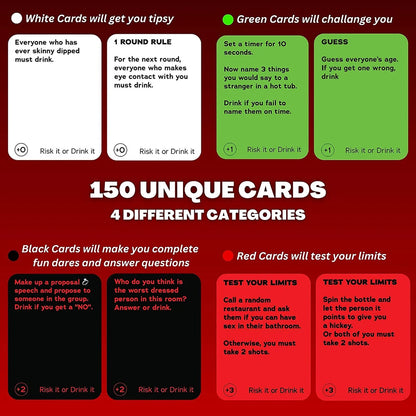 Risk It Or Drink Card Game