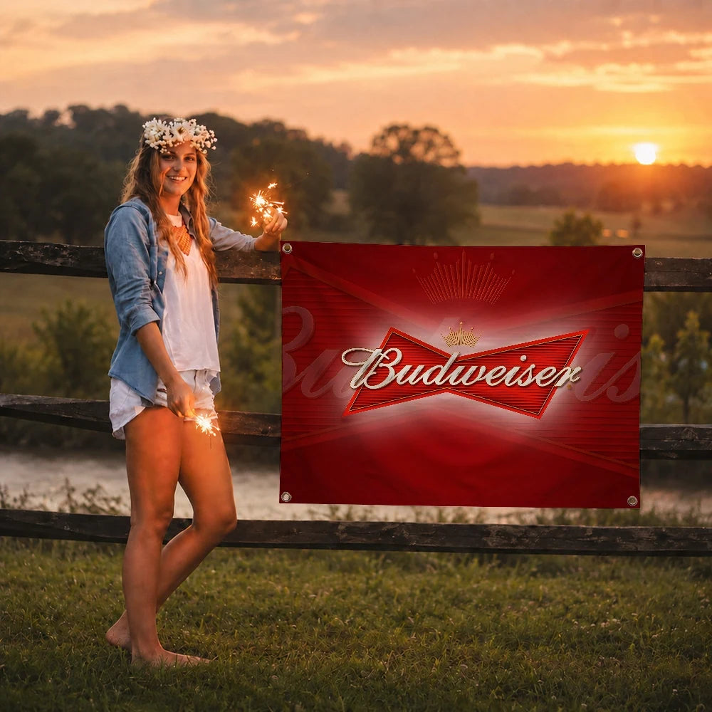 B-budweiserS Beer flag