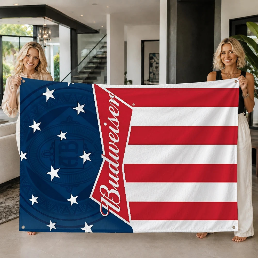 B-budweiserS Beer flag