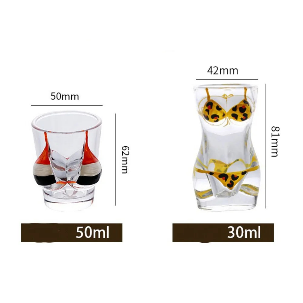 Bikini 3D Shot Glass