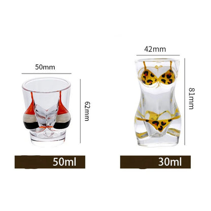 Bikini 3D Shot Glass