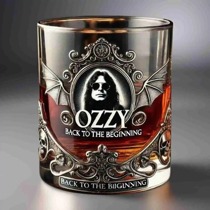 Ozzy Osbourne Rock Music Themed Whiskey Glass Barware Ideal Gift for Cocktail Lovers Fans' Choice for All Occasions