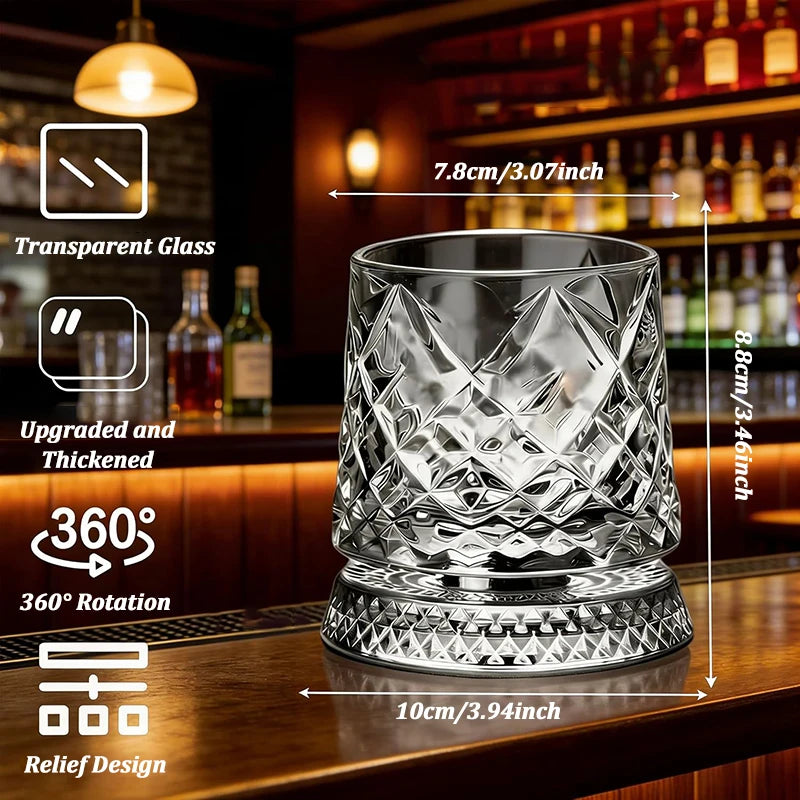 Rotate Whiskey Glasses