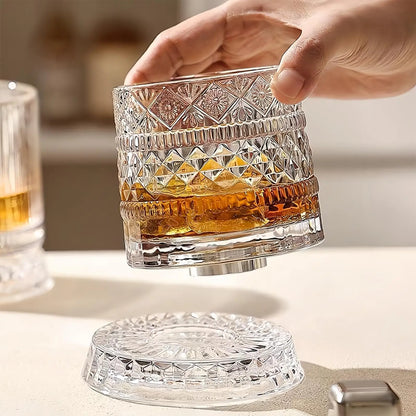 Rotating Whiskey Glass
