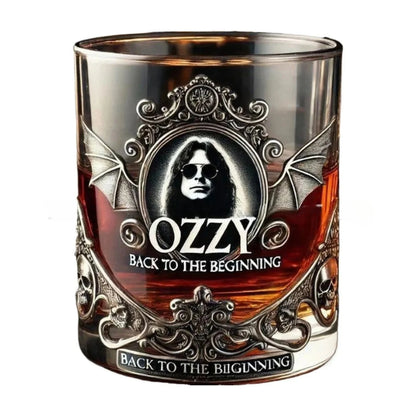 Ozzy Osbourne Rock Music Themed Whiskey Glass Barware Ideal Gift for Cocktail Lovers Fans' Choice for All Occasions