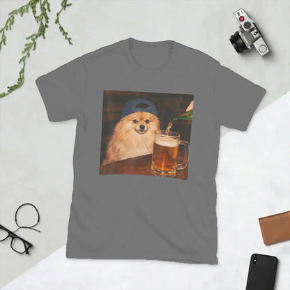 Pomeranian Drinking Beer T-Shirt