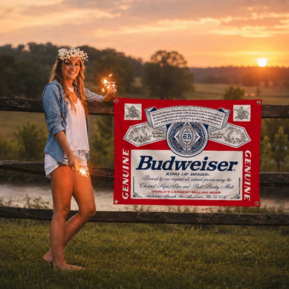 B-budweiserS Beer flag