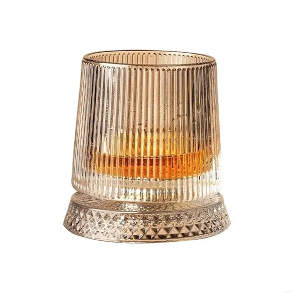 Elegant Rotating Whiskey Glass