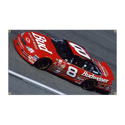 B-Budweisers Bud Racing Car Flag