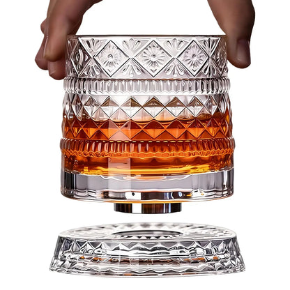 Rotating Whiskey Glass