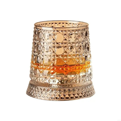 Elegant Rotating Whiskey Glass