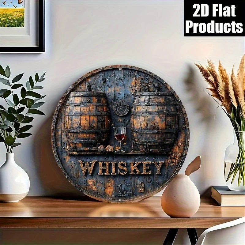 Retro Whisky Barrel Sign