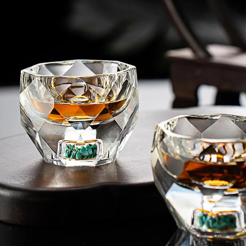 Shot Glasses Diamond Crystal Glass