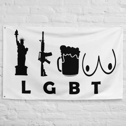 Funny American Liberty Flag