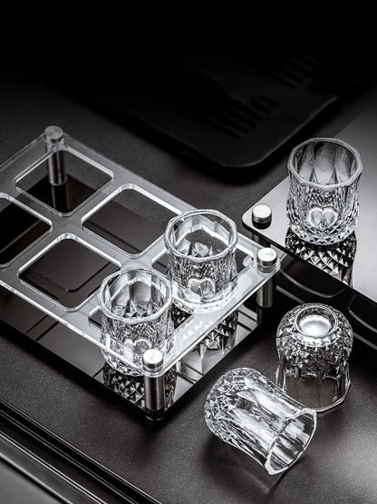 6Pcs Whiskey Glass Shot Cup
