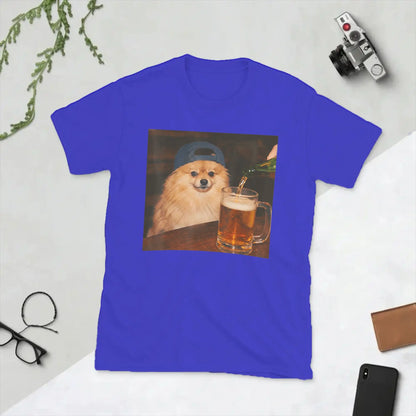 Pomeranian Drinking Beer T-Shirt