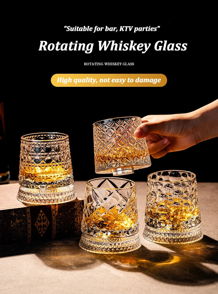 Rotate Whiskey Glasses