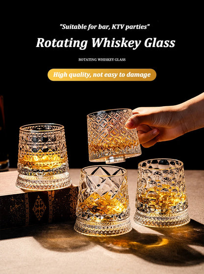 Rotate Whiskey Glasses