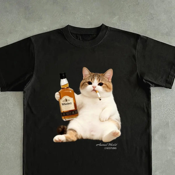 Drunk Cat T-Shirt