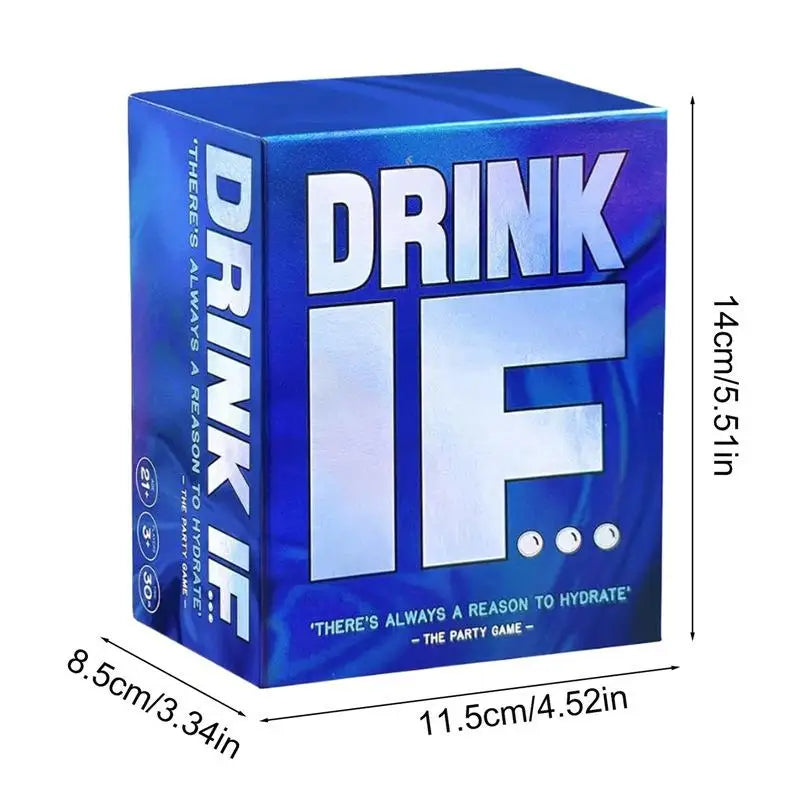 Drink IF... Hilarious Adult Drinking Game Card