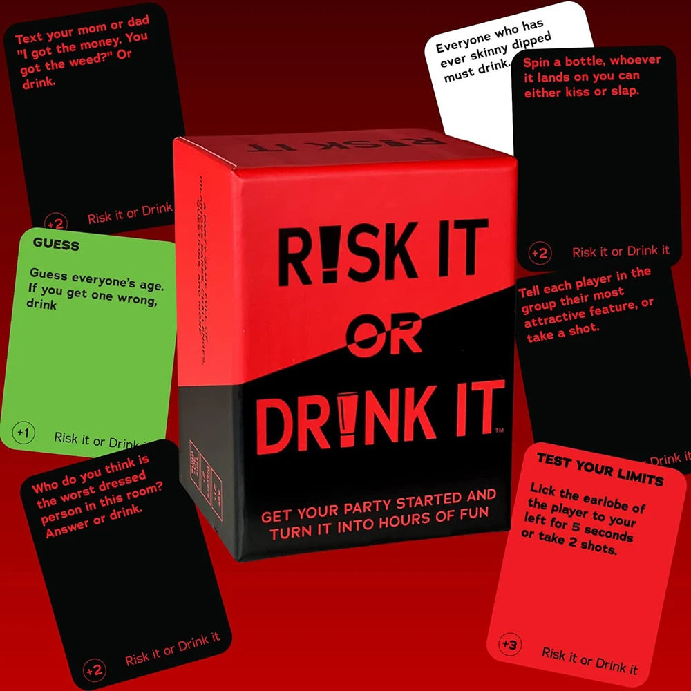 Risk It Or Drink Card Game
