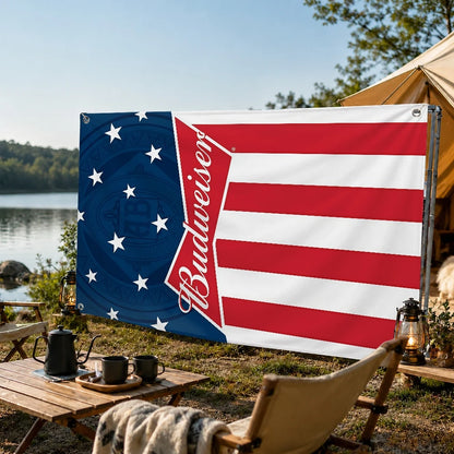 B-budweiserS Beer flag
