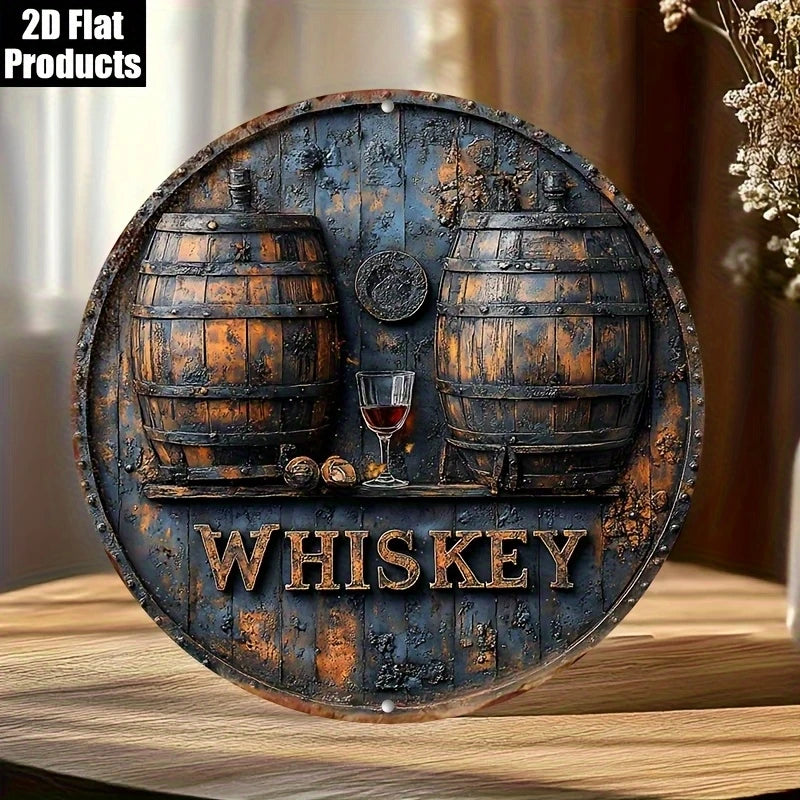 Retro Whisky Barrel Sign