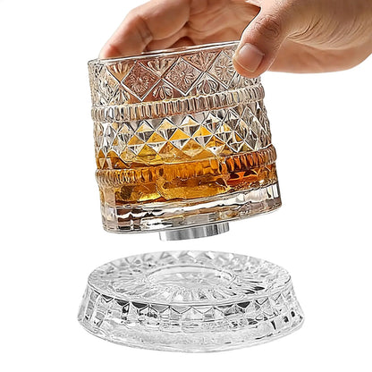Rotating Whiskey Glass
