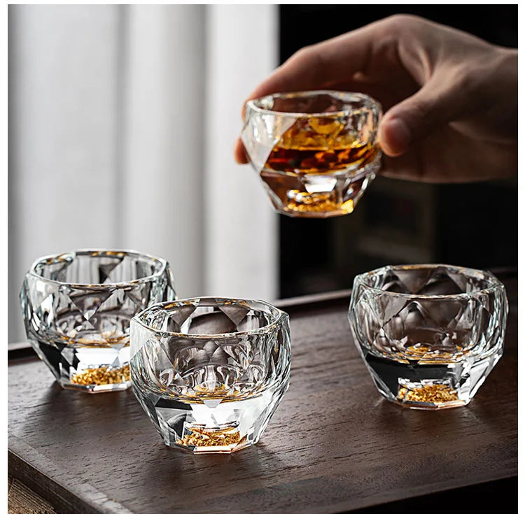 Shot Glasses Diamond Crystal Glass