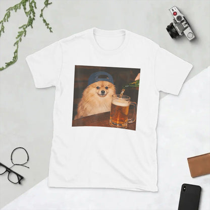 Pomeranian Drinking Beer T-Shirt