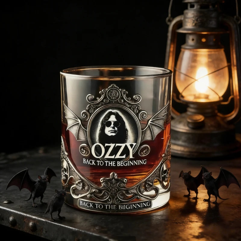 Ozzy Osbourne Rock Music Themed Whiskey Glass Barware Ideal Gift for Cocktail Lovers Fans' Choice for All Occasions