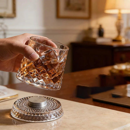Rotate Whiskey Glasses