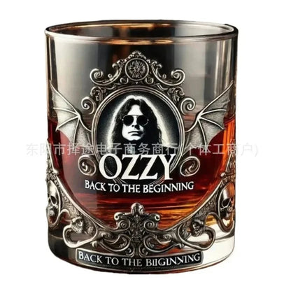 Ozzy Osbourne Rock Music Themed Whiskey Glass Barware Ideal Gift for Cocktail Lovers Fans' Choice for All Occasions