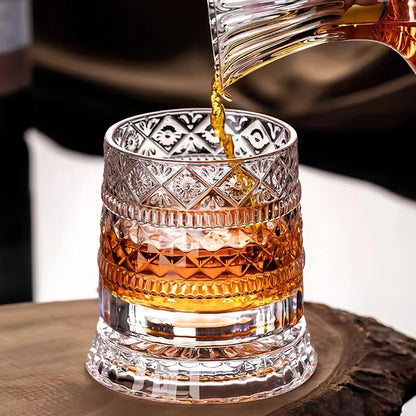 Rotating Whiskey Glass