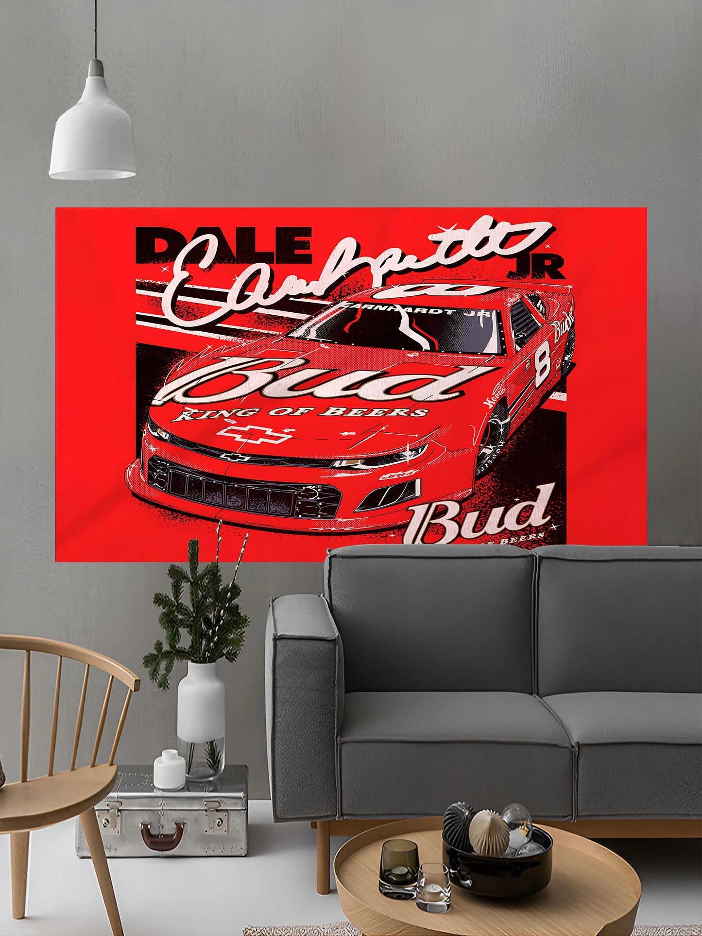 B-Budweisers Bud Racing Car Flag