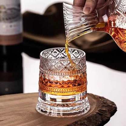 Elegant Rotating Whiskey Glass