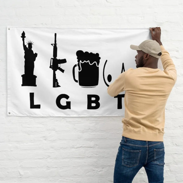Funny American Liberty Flag