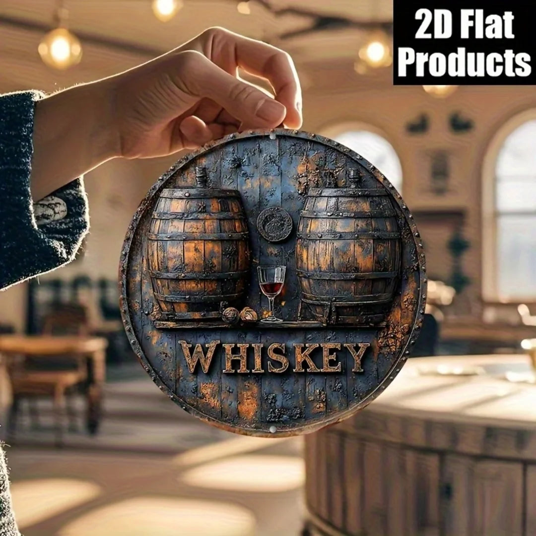 Retro Whisky Barrel Sign