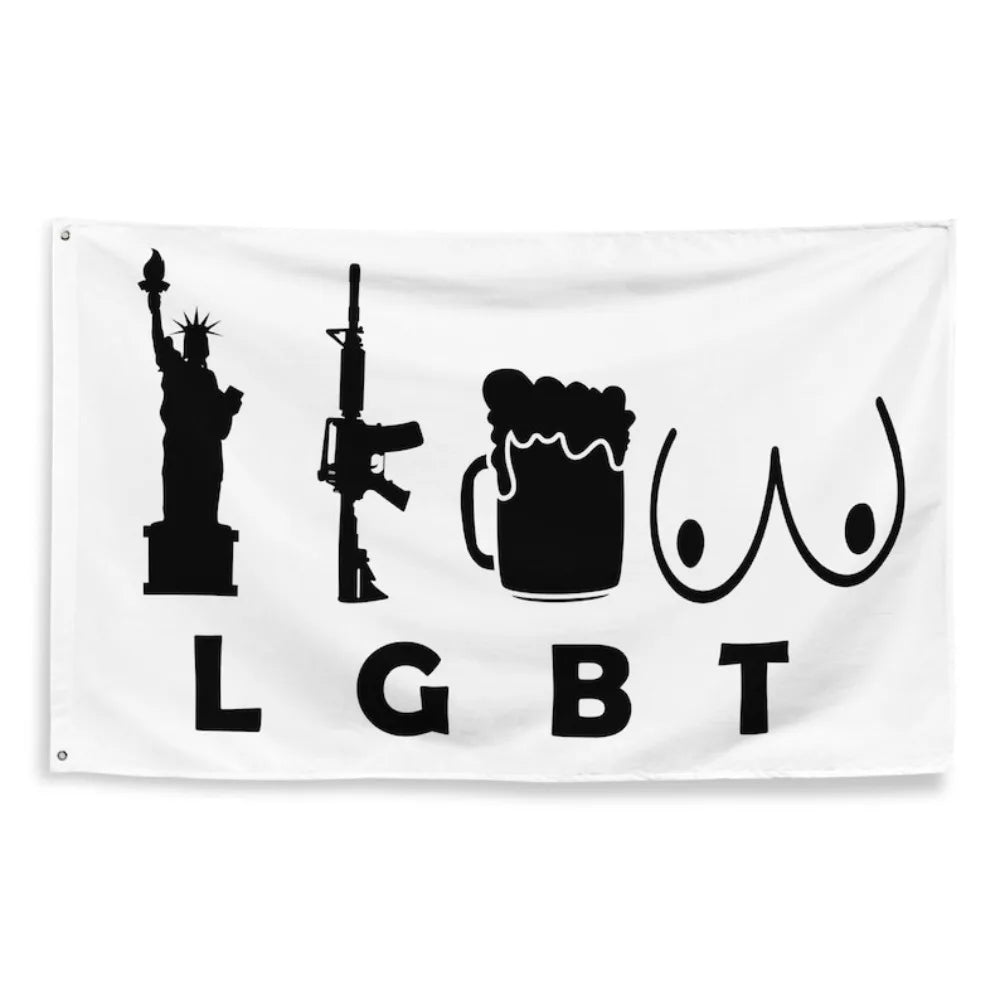 Funny American Liberty Flag